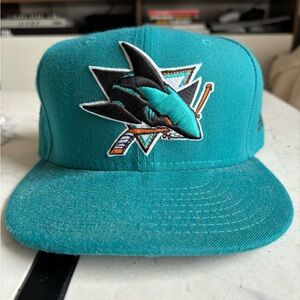 San Jose Sharks fitted hat sz 7 3/8